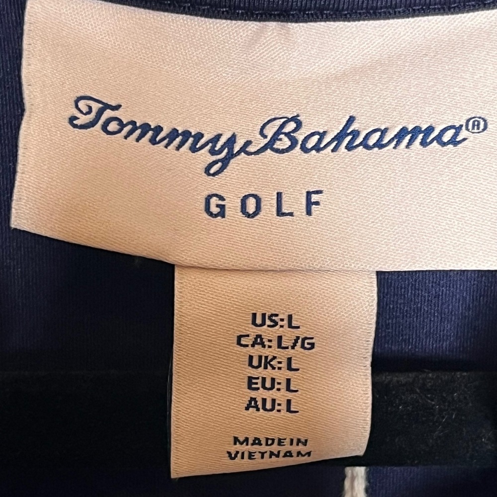 Tommy Bahama Golf NEW Sleeveless Polo Top Large Blue Stretch Athletic Tennis - Picture 5 of 9